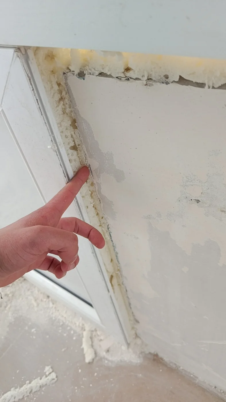 Detalj spoja stolarije i zida — Blok 62 · Novi Beograd